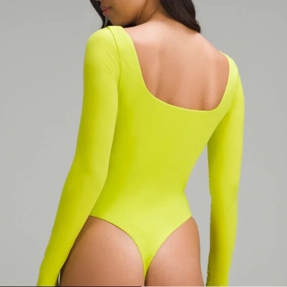 Lululemon Wundermost Ultra-Soft Nulu Square-Neck Long Sleeve Bodysuit XL NWT - Picture 3 of 8